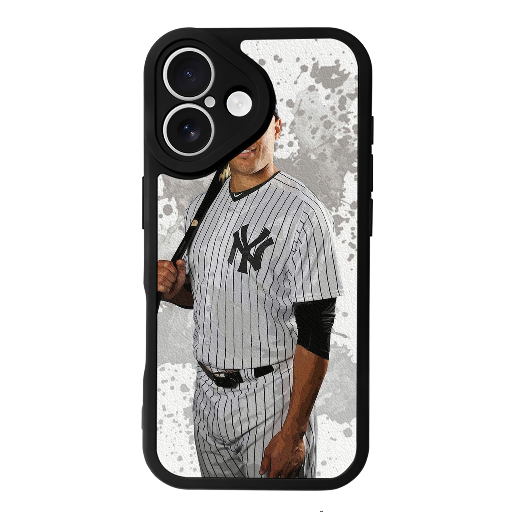 Giancarlo Stanton 32 IPhone 16 Silicone Leather Case – UV Print, Lambskin Texture – Perfect Fit, Wireless Charging Compatible, Scratch Resistant, Precise Cutouts – Stylish Protection For IPhone 16
